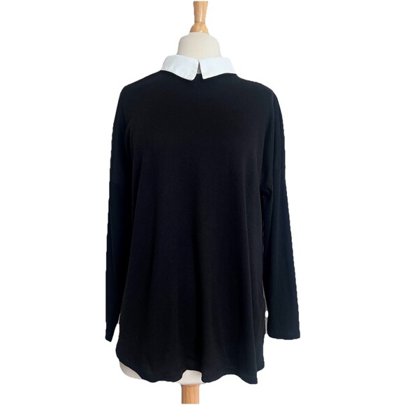EvaBella Fashion Tops - Evabella Fashion Women’s Size XL Black Long Sleeved Top Wednesday Adams Style